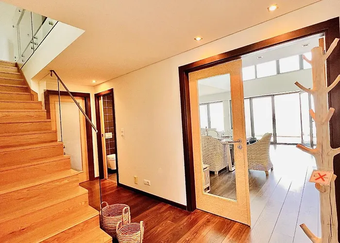 Front Line, Sea View, Luxury Penthouse In Caparica Lägenhet *