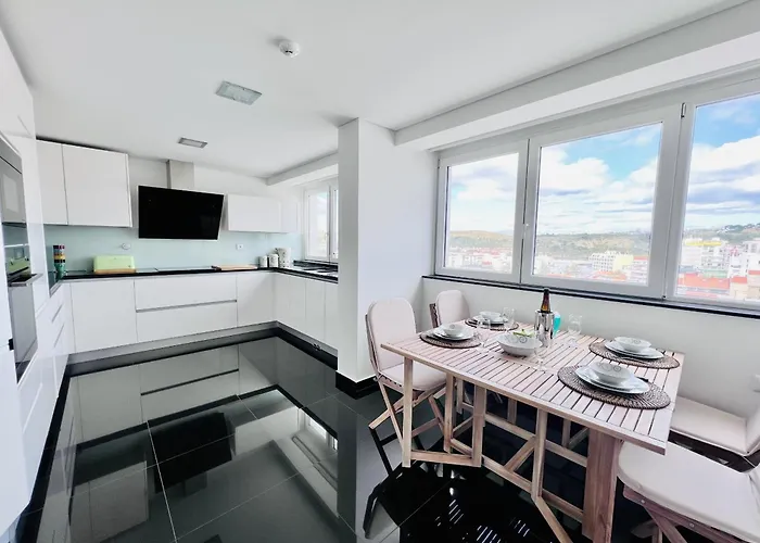 Front Line, Sea View, Luxury Penthouse In Caparica Costa de Caparica