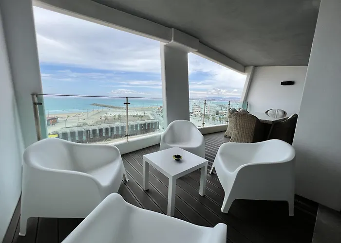 Lägenhet Front Line, Sea View, Luxury Penthouse In Caparica *